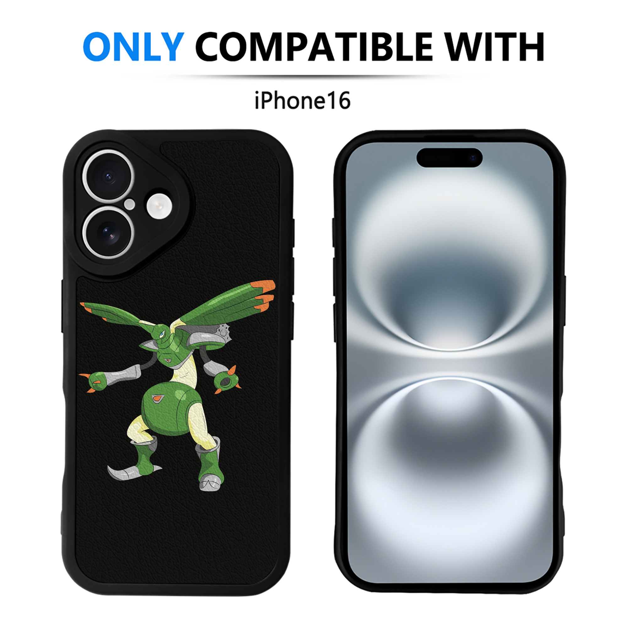 （画像用） Digimon デジタルモンスター/デジモン 【iPhone 16シリーズ対応】シリコンスマホケース（レザー調） 材質：シリコン